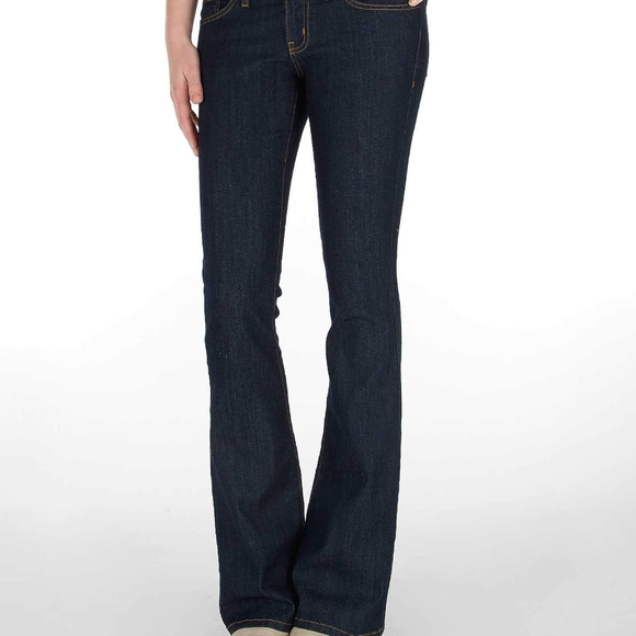 Flying Monkey Dark Blue Flare Denim Jeans - Picture 1 of 12